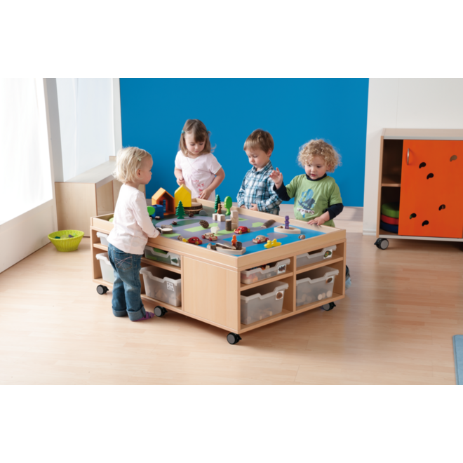 Speel- en materiaalkast, ahorn, 120 x 81 x 46,6 cm