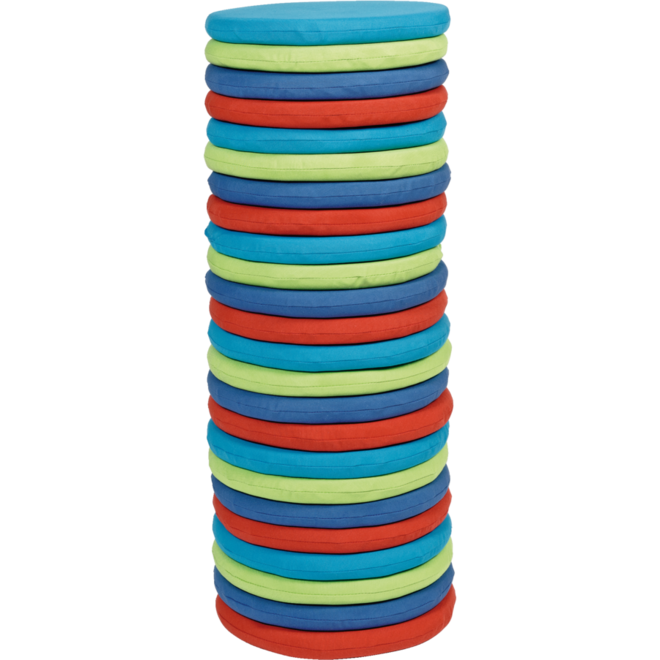 Zitkussenset, 26 stuks in 4 kleuren