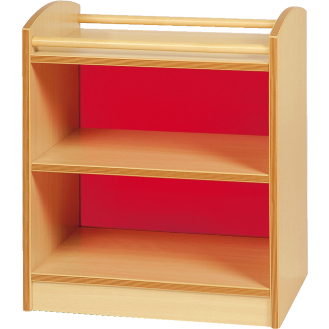 Kast Pamini met acryl achterwand, ahorn, 77 × 40 × 64 cm