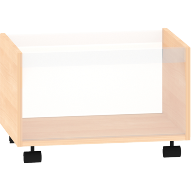 Rolbak 46,5 × 37 × 30 cm, beuken met venster