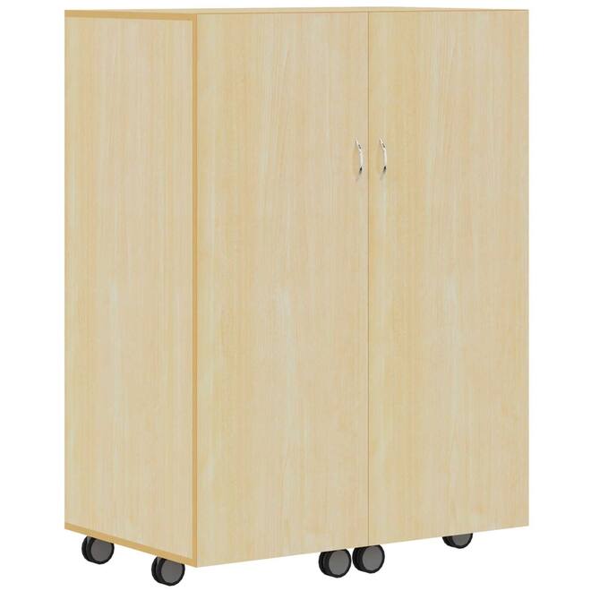 Klapkast Crea ahorn verrijdbaar, 105 x 65 x 146 cm