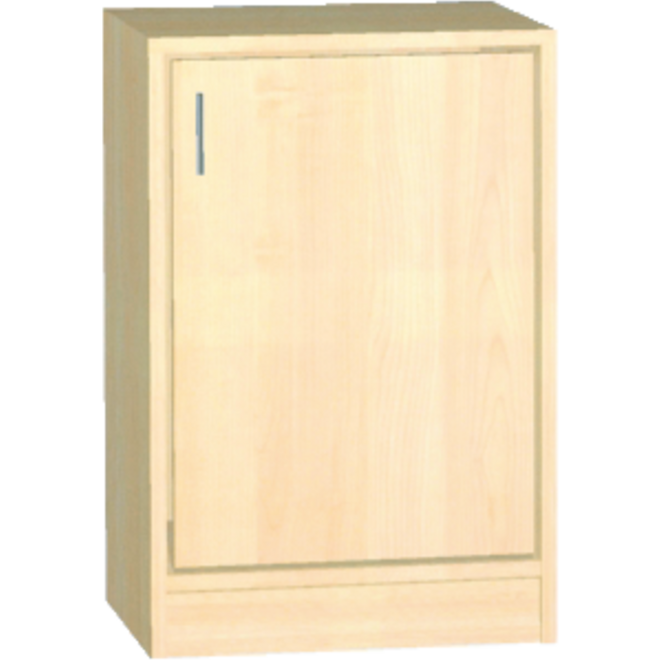 Kast dicht, ahorn, 40 × 40 ×77 cm, 1 deur rechtsdraaiend, 2 legplanken