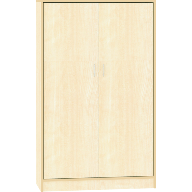 Hoge kast, ahorn, 100 × 40 × 163 cm, 2 deuren, 3 legplanken