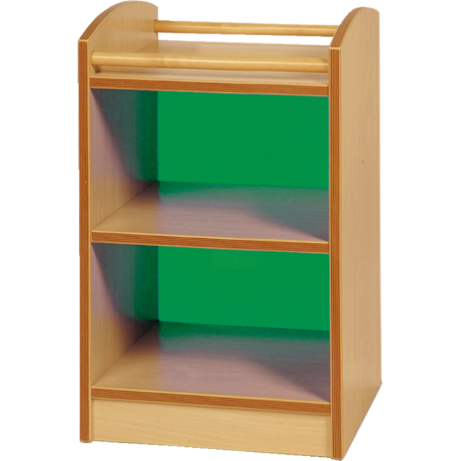 Kast Pamini met gekleurde acryl achterwand, 51 × 40 × 64 cm