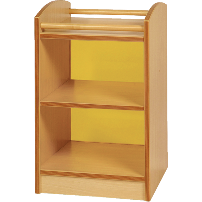 Kast Pamini met gekleurde acryl achterwand, 51 × 40 × 64 cm