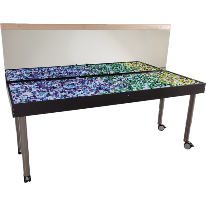 Lichttafel 180 x 60 cm, in 2 hoogten verstelbaar