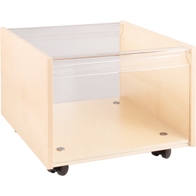 Rolbak 46,5 x 37 x 30 cm, ahorn met venster