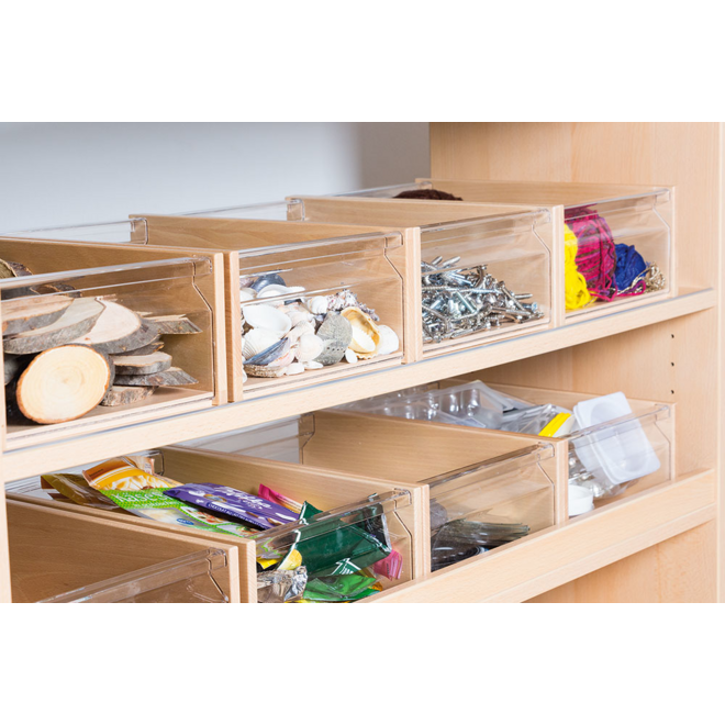 RoomCube materiaalkist met Acrylglasraampjes