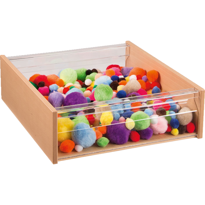 RoomCube materiaalkist met Acrylglasraampjes, breed, 10,3 cm hoog