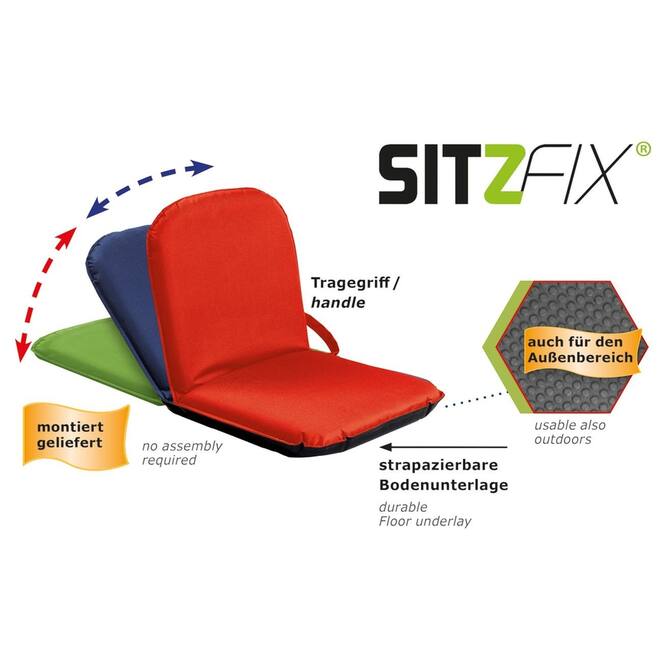 Sitzfix® vloerstoel blauw