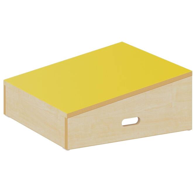 Speelpodium Ahorn |  helling hoog geel