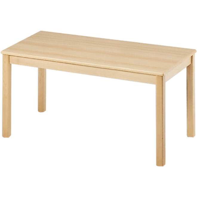 Tafel 120 x 60 cm, ahorn, hoogte 59 cm