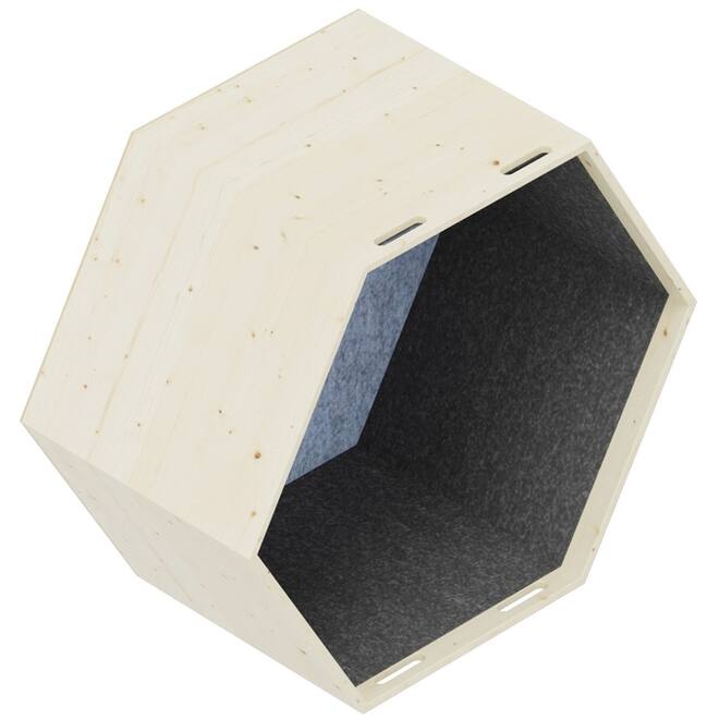 Lernwabe® Flip hele honingraat maat M, kant grijs, achterw lichtgroen