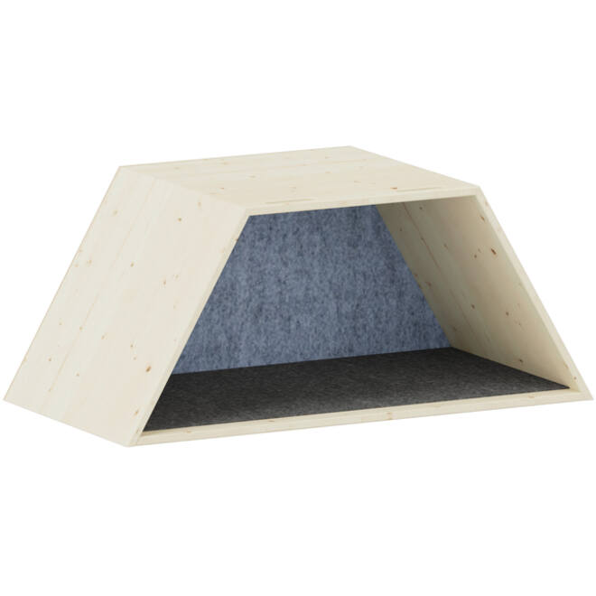 Lernwabe® Flip halve honingraat  M, bodem grijs, achterwand lichtgroen