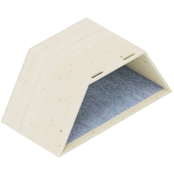 Lernwabe® Flip halve honingraat  M, bodem grijs, achterwand lichtgroen
