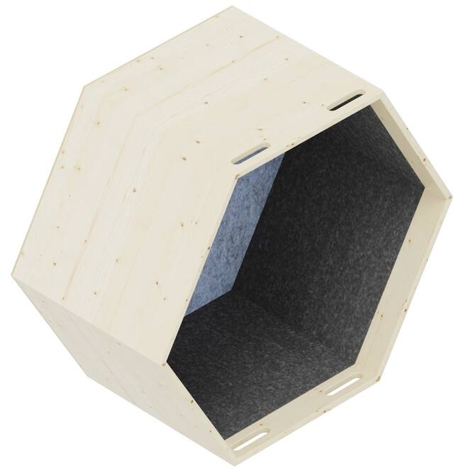Lernwabe® Flip Hele honingraat S, zijkanten grijs, achterw lichtgroen