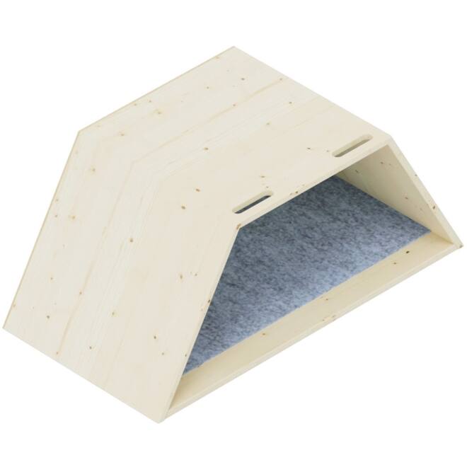 Lernwabe® Flip halve honingraat S, bodem grijs, achterwand lichtgroen