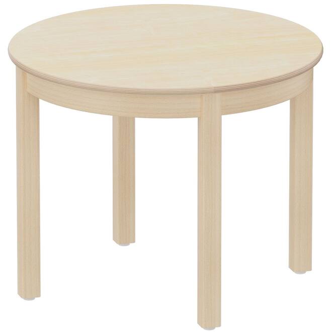 Tafel rond 80 cm Ahorn, hoogte D4=64 cm