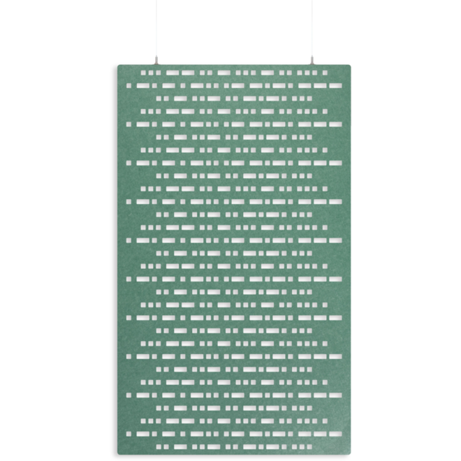 Akoestisch PET-vilt hangend scheidingsscherm, lichtgrijs, 200x120 cm
