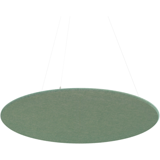 Akoestisch PET-vilt rond plafondpaneel, donkergrijs, Ø120 cm