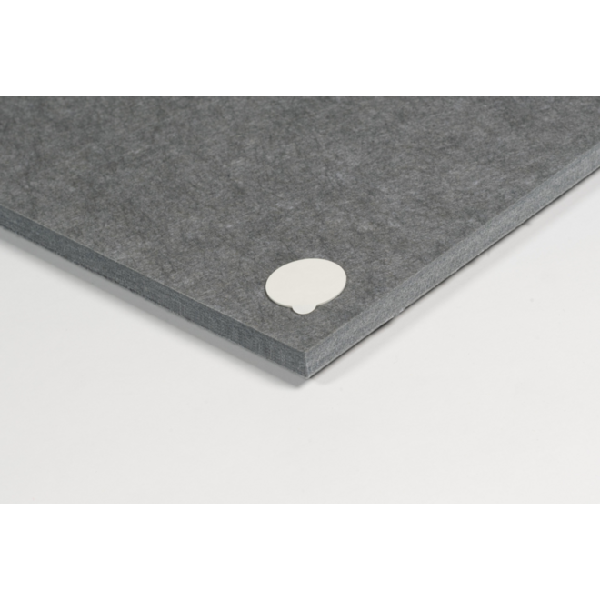 Akoestische PET-vilt wandpanelen, set4, donkergrijs, 30x120 cm