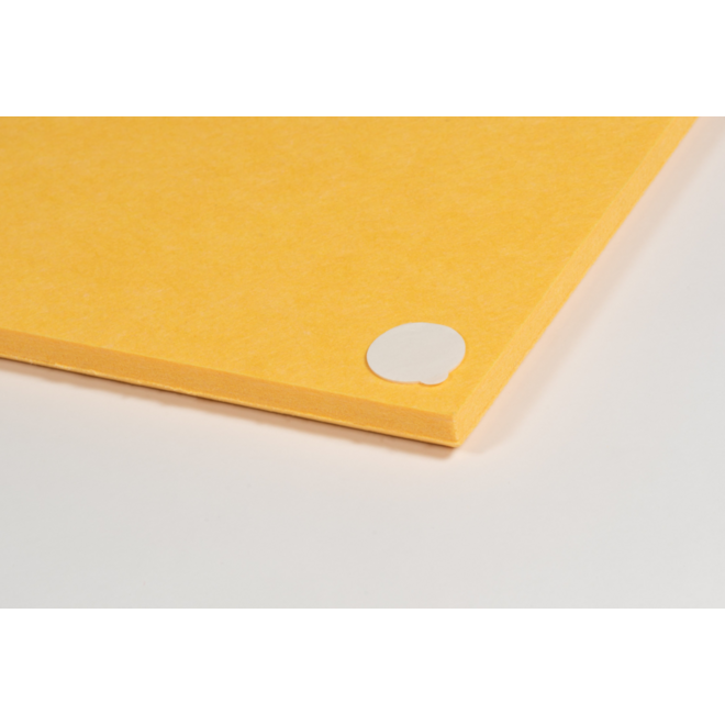 Akoestische PET-vilt wandpanelen, set4, geel, 30x120 cm