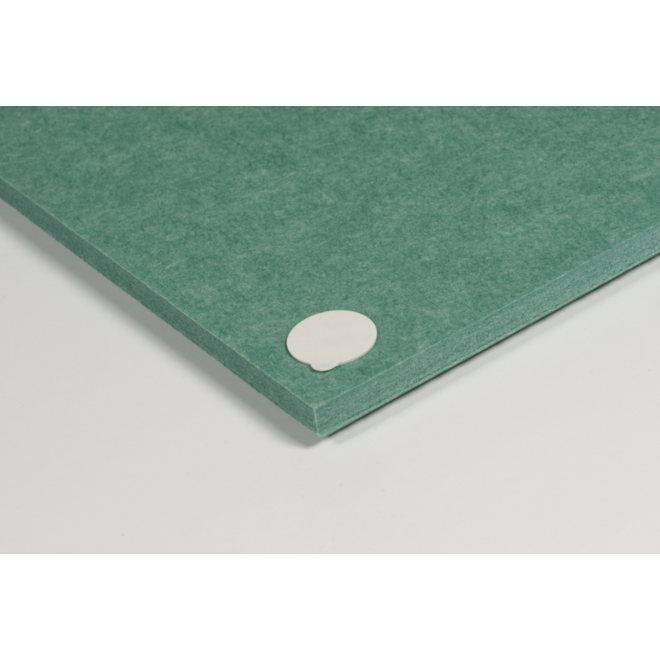 Akoestische PET-vilt wandpanelen, set4, petrol groen, 30x120 cm