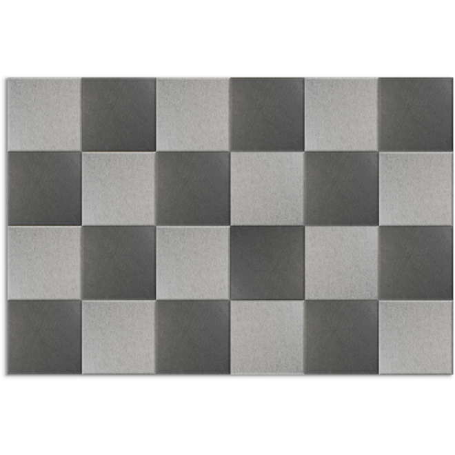 Akoestische PET-vilt wandtegels, set24, 30x30 cm