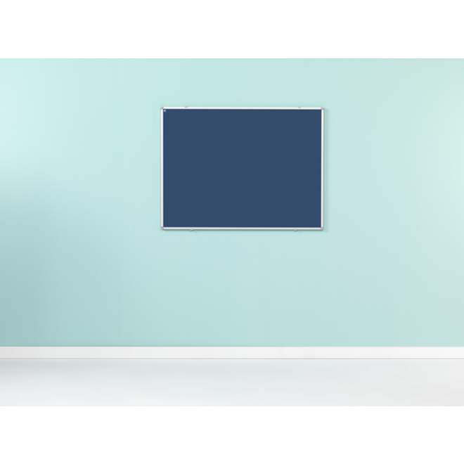 Prikbord Softline profiel 16mm, bulletin blauw, 120x180 cm