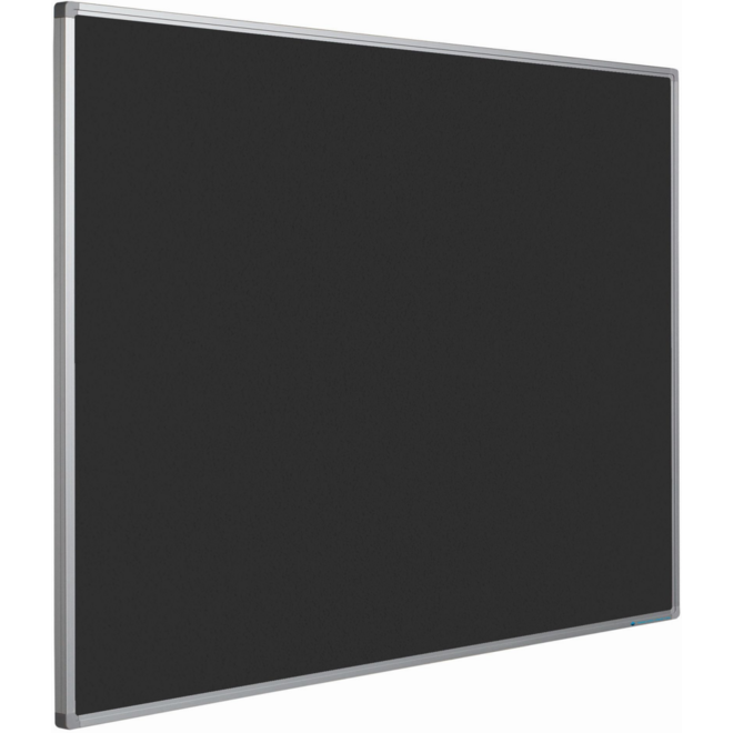 Prikbord Softline profiel 16mm, bulletin zwart, 120x180 cm