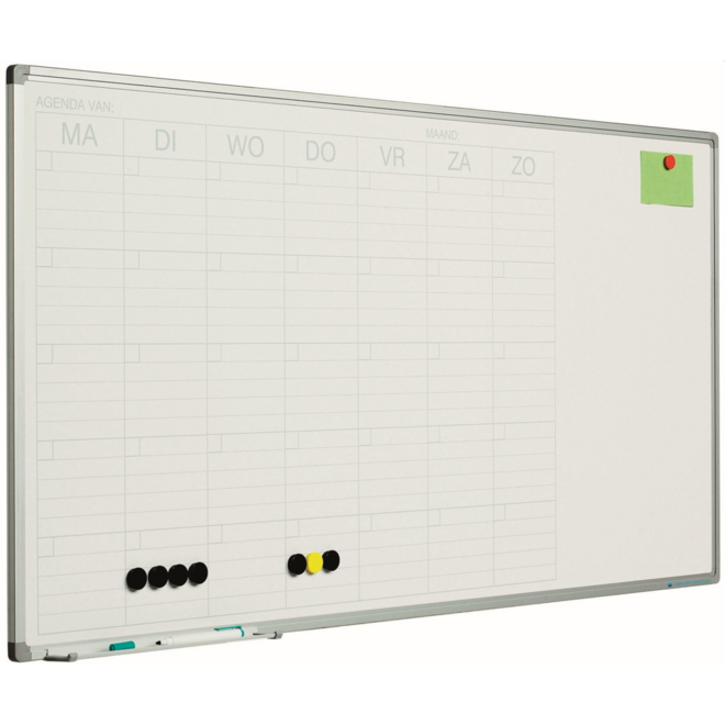 Planbord Softline profiel 8mm Week NL, 60x120 cm