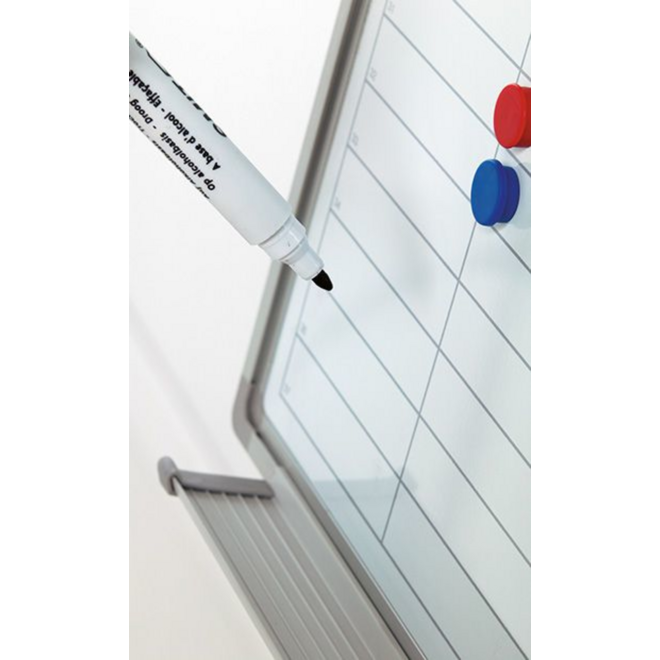 Planbord Softline profiel 8mm Werkdagen, NL incl. dagenstr, 90x120cm