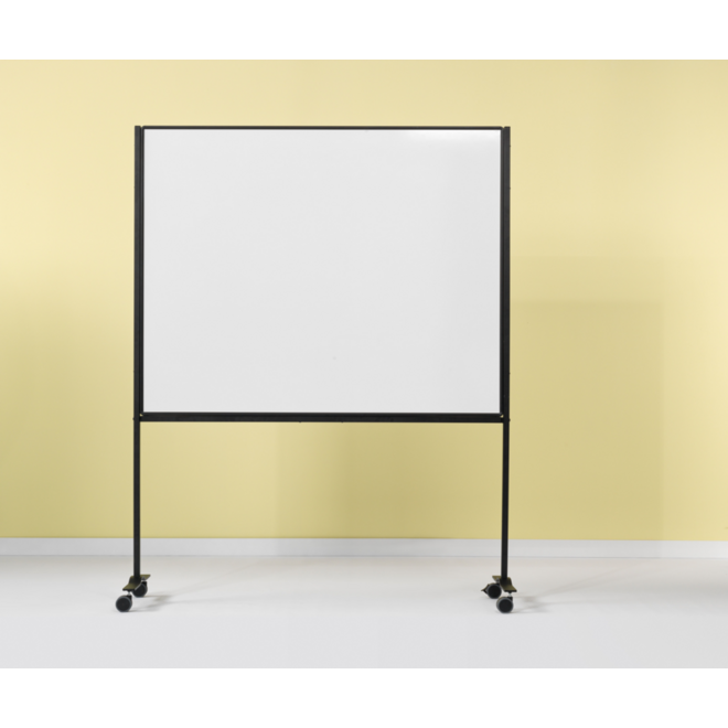 Verrijdbaar Work Board, emailstaal wit