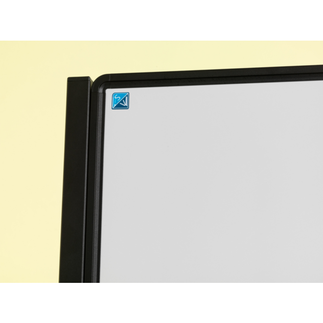 Verrijdbaar Work Board, emailstaal wit, 120x150 cm