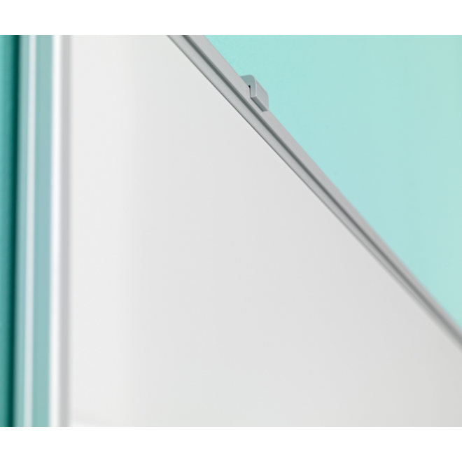 Whiteboard, wit emaille, Softline 8 mm - alu-profiel,150x200 cm