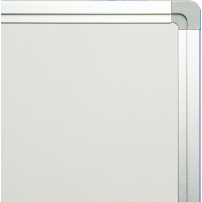 Whitebord emaille 90 x 120 cm, softline profiel, ongemonteerd