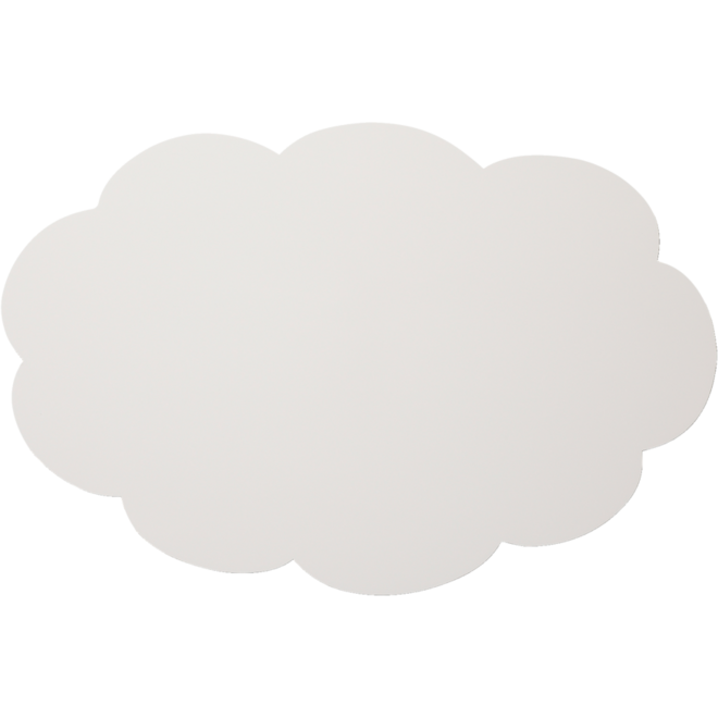 Whiteboard Chameleon emaille gedachtenwolk met zwarte rand 88 × 118 cm