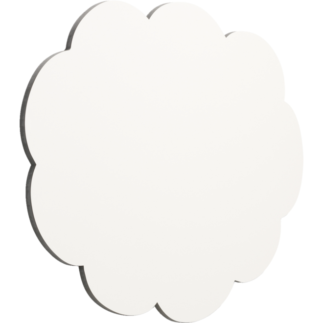 Whiteboard Chameleon emaille gedachtenwolk met zwarte rand 88 × 118 cm
