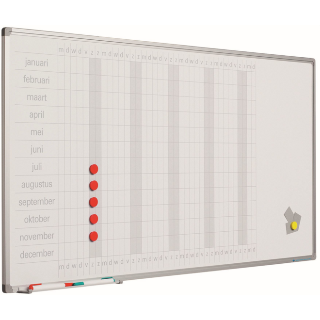 Jaarplanner softline 8mm , 60 x 120 cm