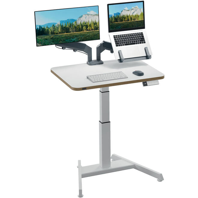 Leitz Ergo Elektrisch Zit-Sta Bureau (80x60 cm) met sta-op herinneringsfunctie