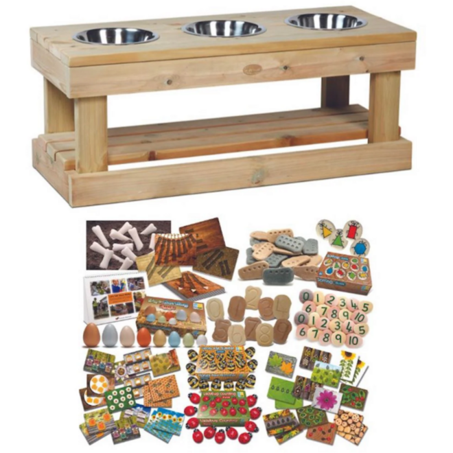 Sensorische tafel inclusief buiten rekenset, DR105