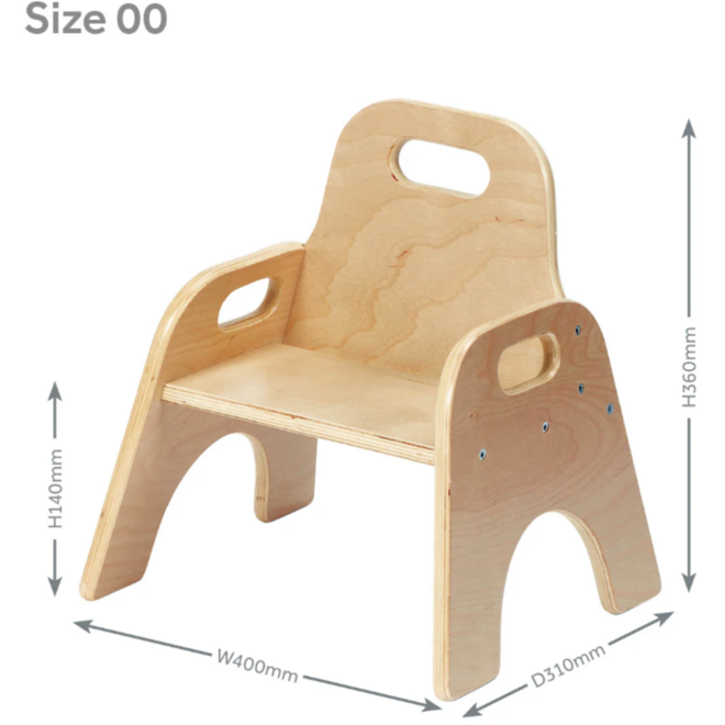 Stoelen - set van 4 (zithoogte 140 mm), PT716