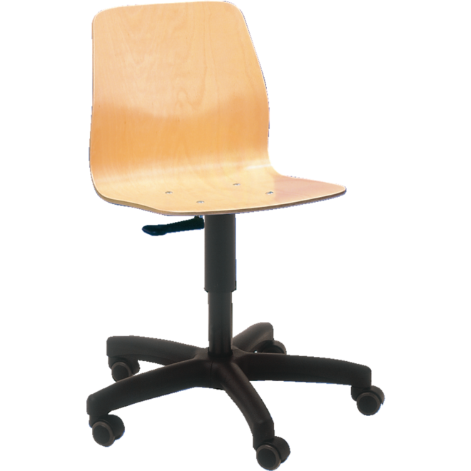 Leidsterstoel met blank beuken kuip verstelbaar van 39 t/m 52 cm