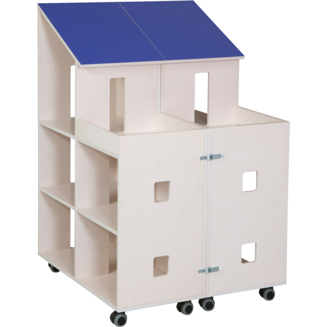 Klip Klap poppenhuis H115xB150xD37,5 cm dak