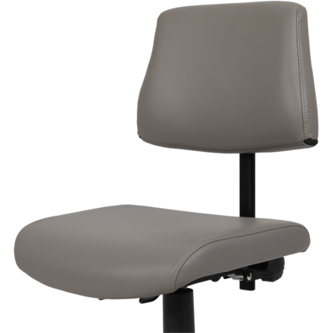 Stoel zithoogte 43-57 cm, luxe kunstleder Donkergrijs/10