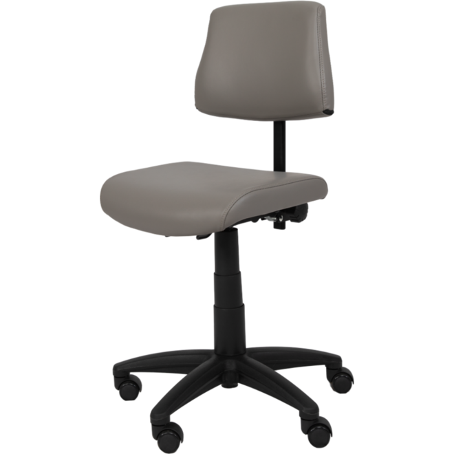 Stoel zithoogte 43-57 cm, luxe kunstleder Donkergrijs/10