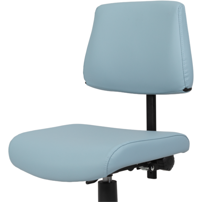 Stoel zithoogte 43-57 cm, luxe kunstleder Donkergrijs/10