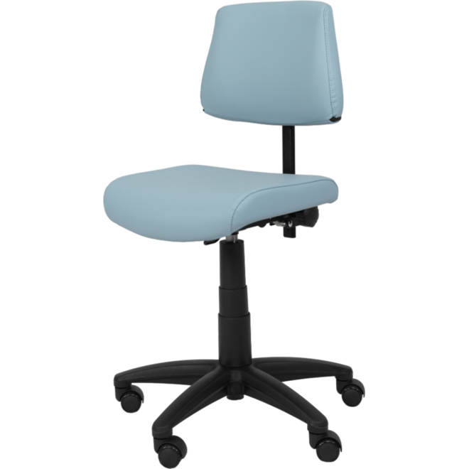 Stoel zithoogte 43-57 cm, luxe kunstleder Donkergrijs/10