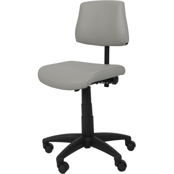 Stoel zithoogte 43-57 cm, luxe kunstleder Donkergrijs/10