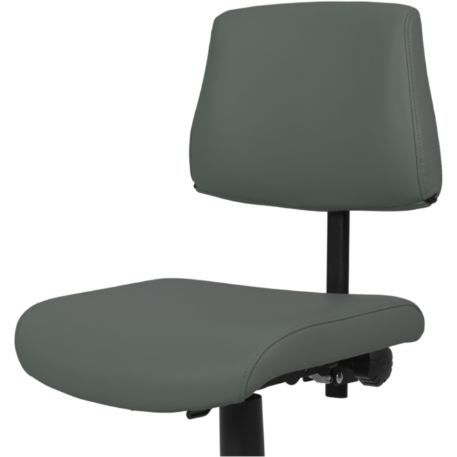Stoel zithoogte 43-57 cm, luxe kunstleder Donkergrijs/10